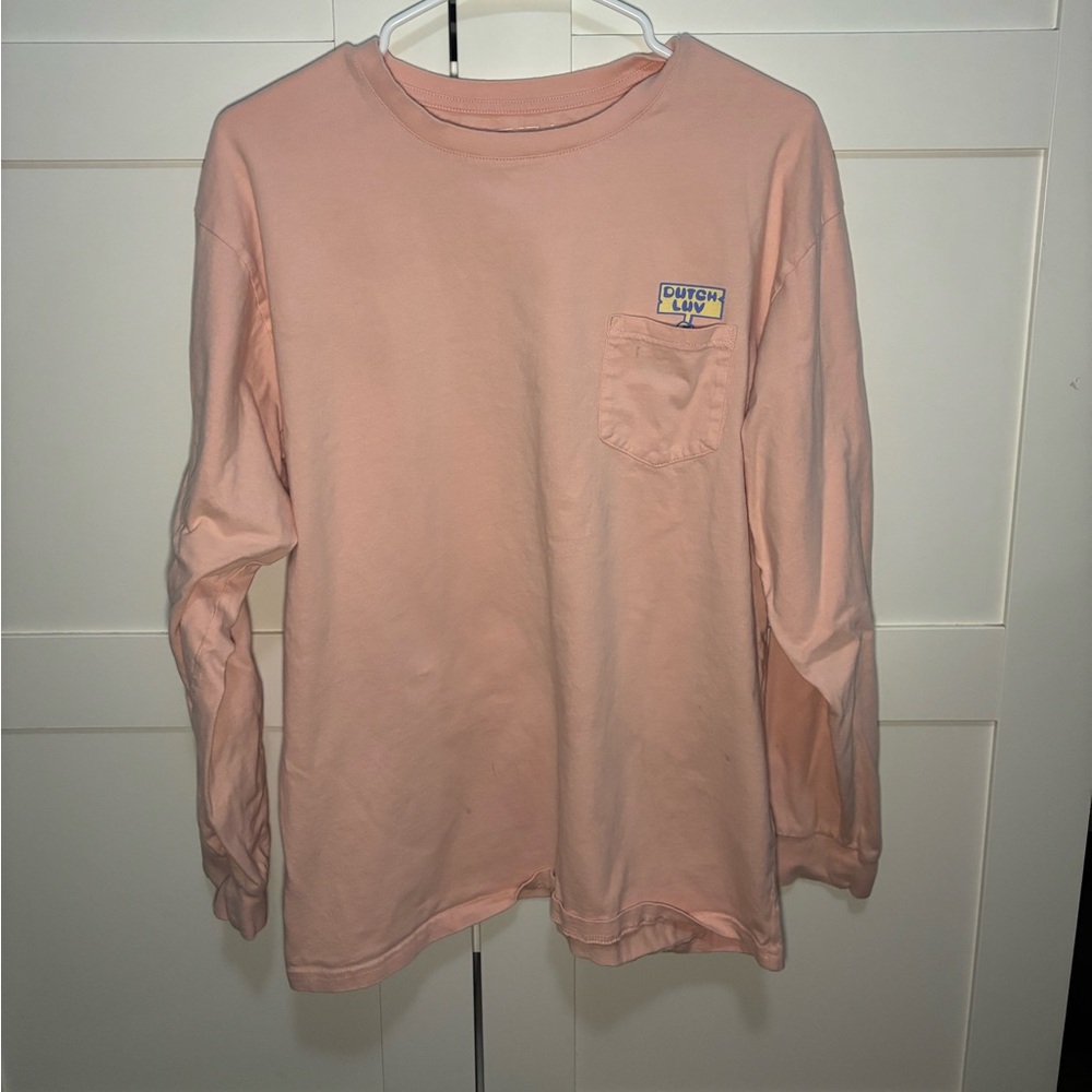 Dutch Bros Pink Long Sleeve Pocket Tee – Graphic Back “Stay You / 1992” (Unisex)